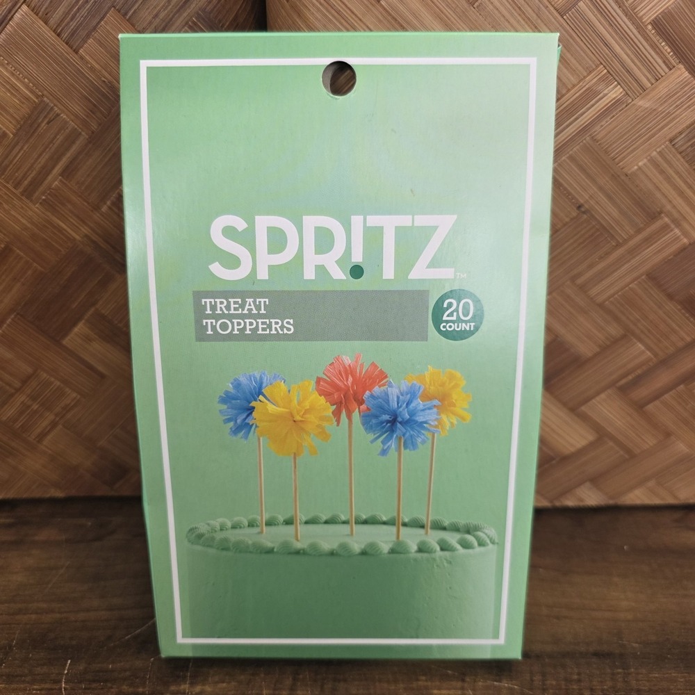 Spritz Treat Toppers 20 Count Cupcakes Cake Topper Party Supplies‎ Decorative